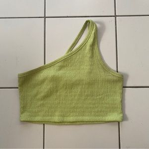 american eagle one shoulder crop top!